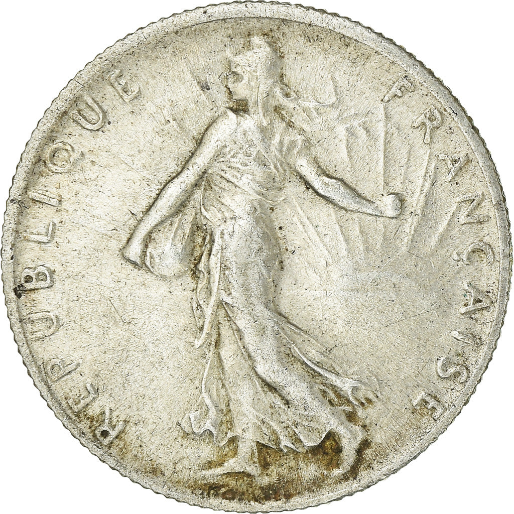 Coin, France, Semeuse, 50 Centimes, 1919, Paris, EF(40-45), Silver, KM:854