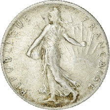 Coin, France, Semeuse, 50 Centimes, 1919, Paris, EF(40-45), Silver, KM:854