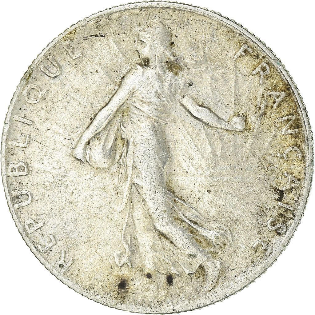 Coin, France, Semeuse, 50 Centimes, 1919, Paris, EF(40-45), Silver, KM:854