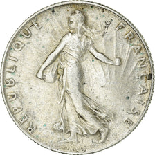 Coin, France, Semeuse, 50 Centimes, 1917, Paris, EF(40-45), Silver, KM:854