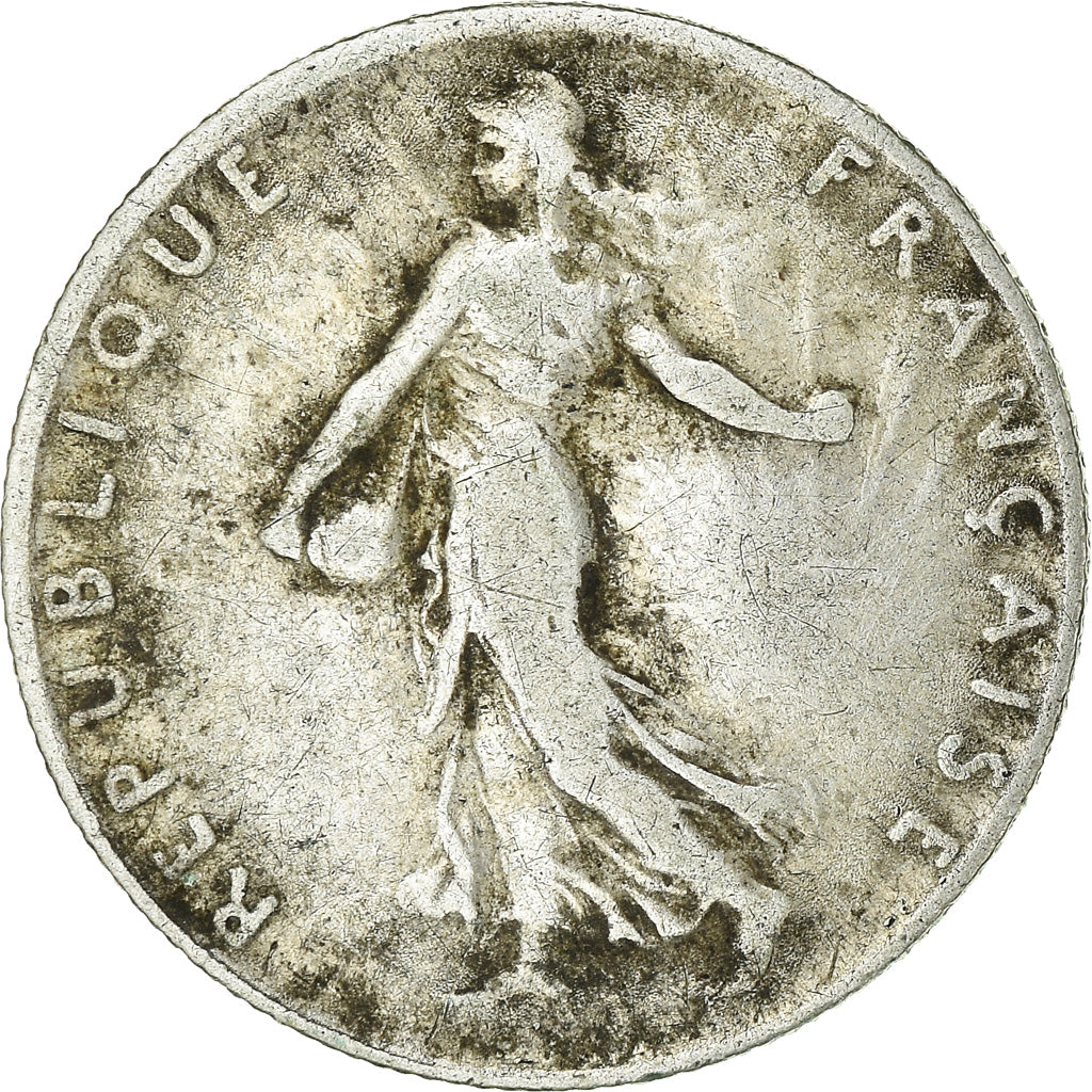 Monnaie, France, Semeuse, 50 Centimes, 1917, Paris, TB+, Argent, KM:854