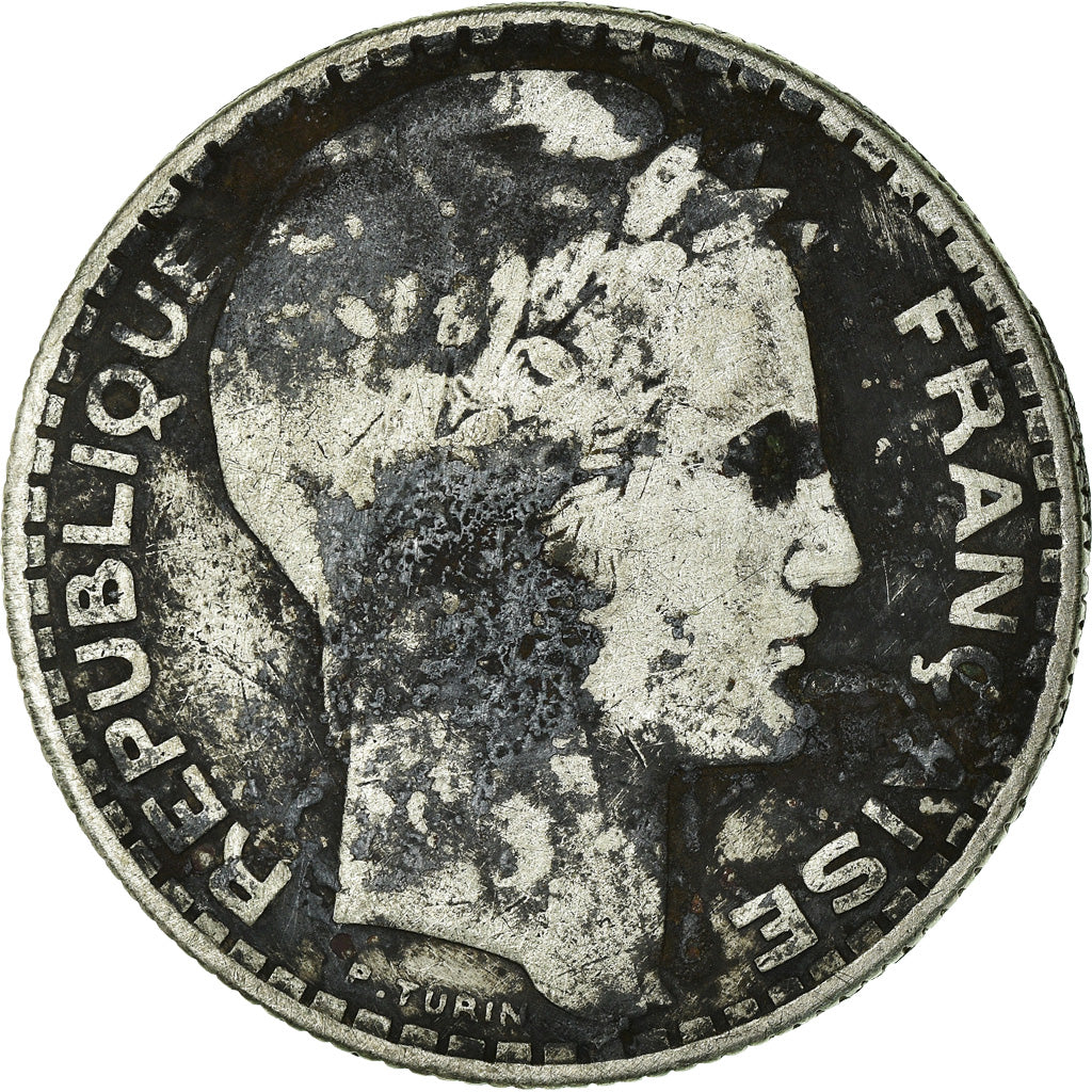 Coin, France, Turin, 10 Francs, 1934, Paris, VF(20-25), Silver, KM:878