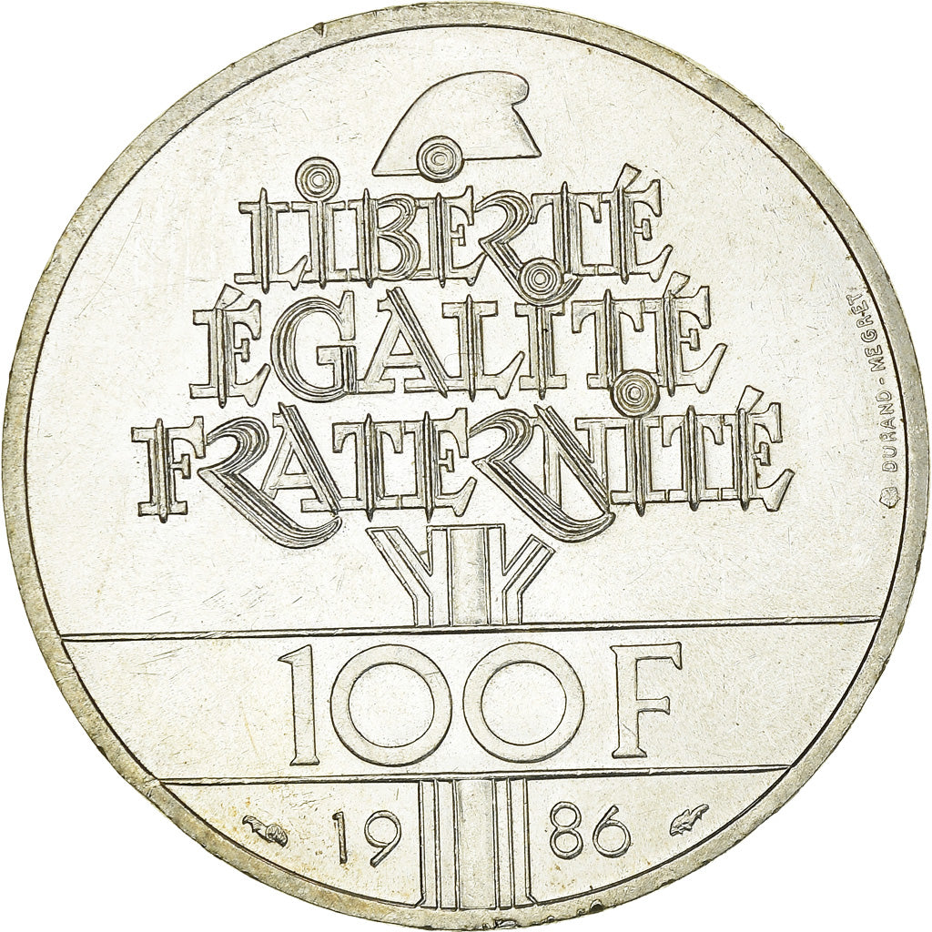 Monnaie, France, Statue de la Liberté, 100 Francs, 1986, TTB, Argent, KM:960
