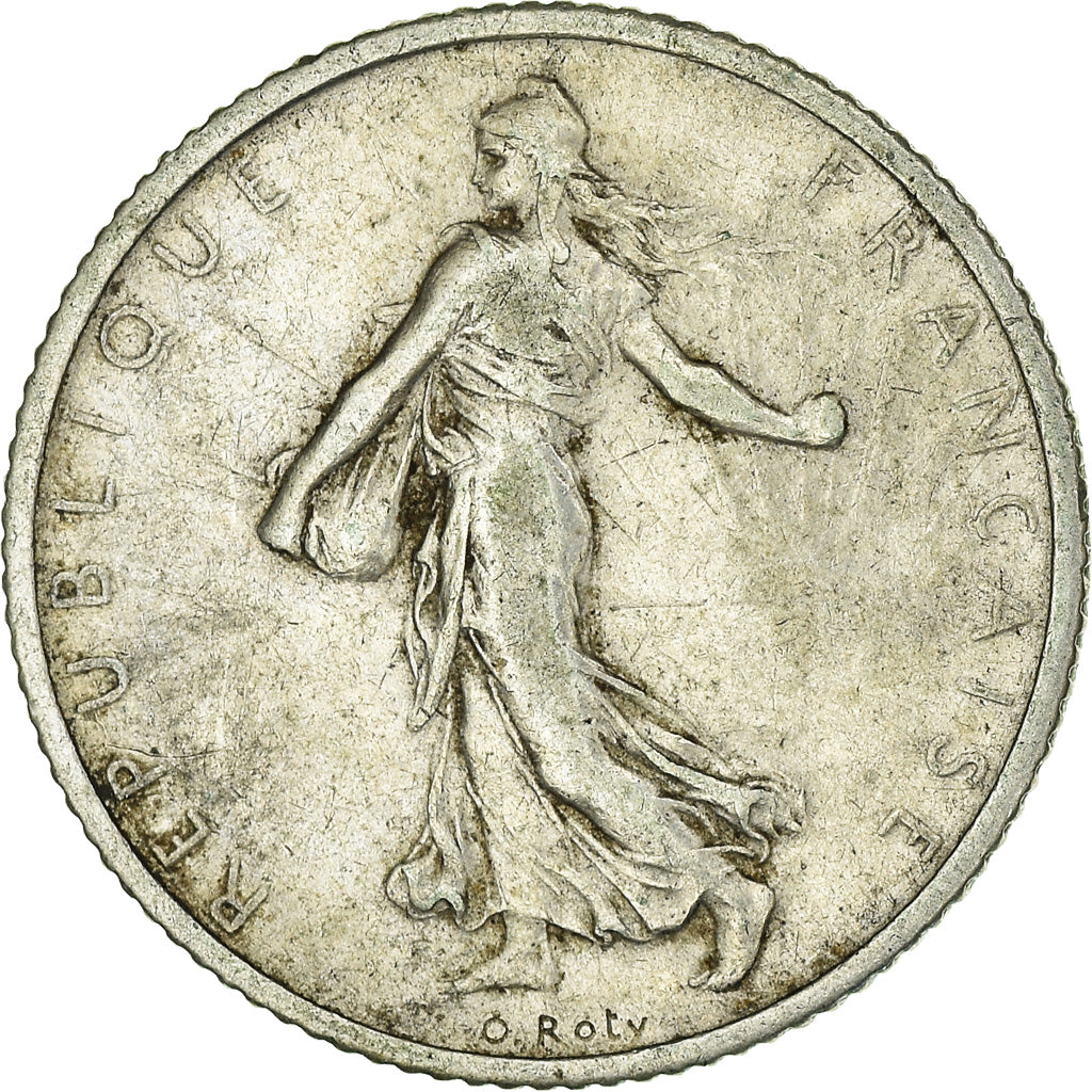 Coin, France, Semeuse, Franc, 1912, Paris, EF(40-45), Silver, KM:844.1