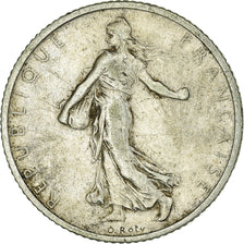 Coin, France, Semeuse, Franc, 1912, Paris, EF(40-45), Silver, KM:844.1