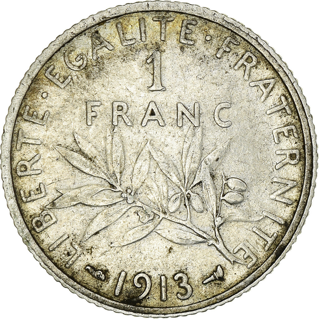 Monnaie, France, Semeuse, Franc, 1913, Paris, TTB, Argent, KM:844.1
