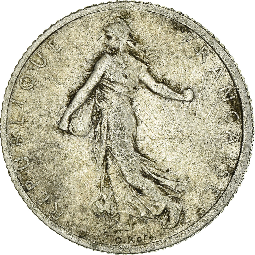 Coin, France, Semeuse, Franc, 1915, Paris, EF(40-45), Silver, KM:844.1