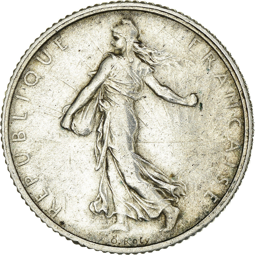 Coin, France, Semeuse, Franc, 1918, Paris, EF(40-45), Silver, KM:844.1