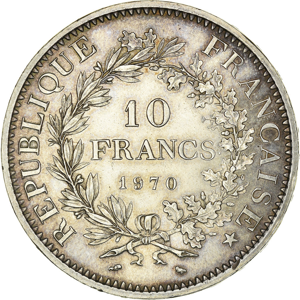 Coin, France, Hercule, 10 Francs, 1970, Paris, AU(55-58), Silver, KM:932