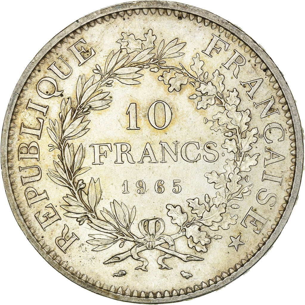 Coin, France, Hercule, 10 Francs, 1965, Paris, AU(55-58), Silver, KM:932