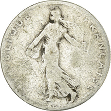 Moeda, França, Semeuse, 50 Centimes, 1905, Paris, F(12-15), Prata, KM:854