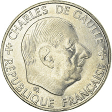 Coin, France, Charles de Gaulle, Franc, 1988, Paris, AU(55-58), Nickel, KM:963