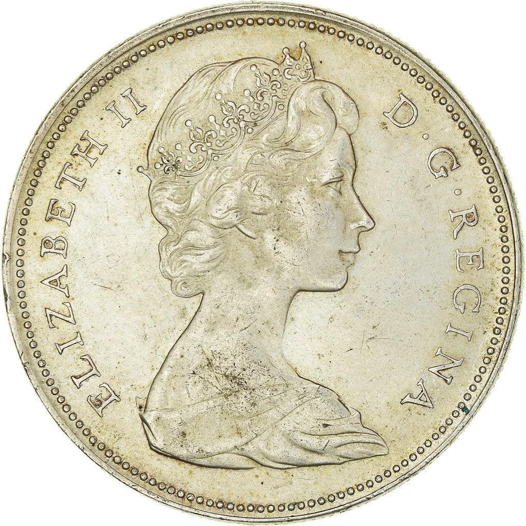 Coin, Canada, Elizabeth II, Dollar, 1966, Royal Canadian Mint, Ottawa, MS(63)