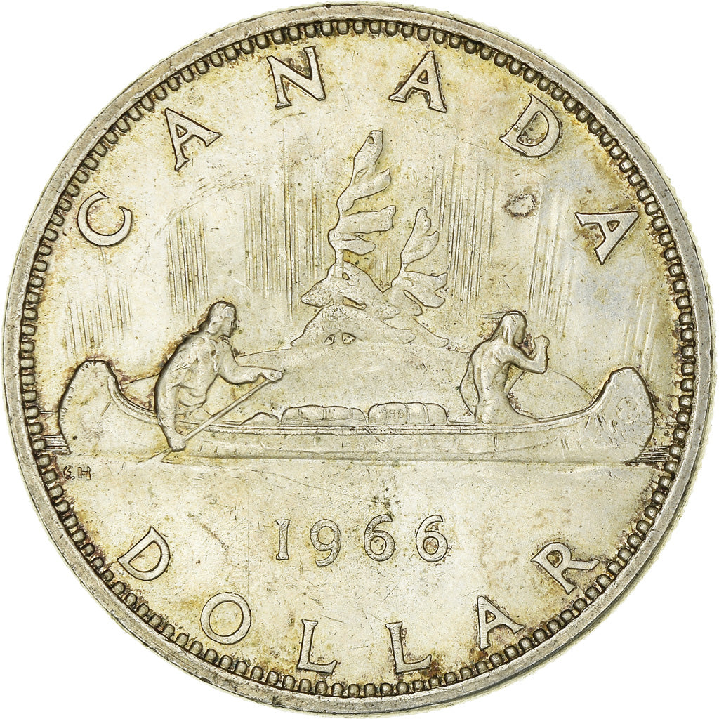 Coin, Canada, Elizabeth II, Dollar, 1966, Royal Canadian Mint, Ottawa, MS(63)