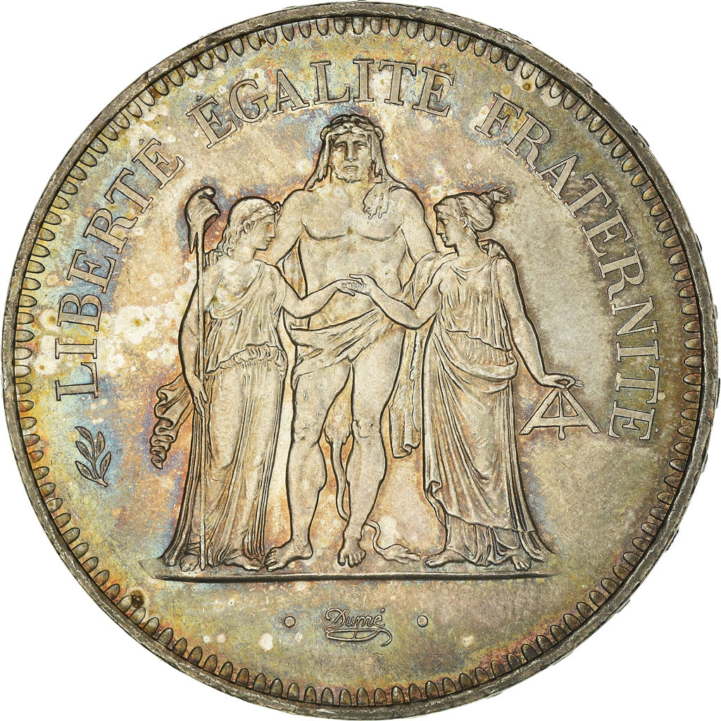 Coin, France, Hercule, 50 Francs, 1979, Paris, AU(55-58), Silver, KM:941.1