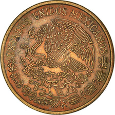 Moeda, México, 20 Centavos, 1974, Mexico City, MS(63), Bronze, KM:441