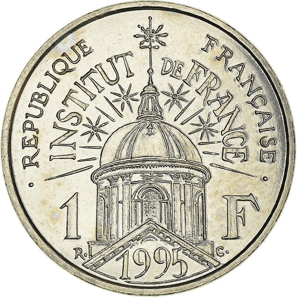 Moneta, Francja, Institut, Franc, 1995, AU(55-58), Nikiel, KM:1133