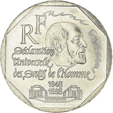 Coin, France, René Cassin, 2 Francs, 1998, AU(50-53), Nickel, KM:1213