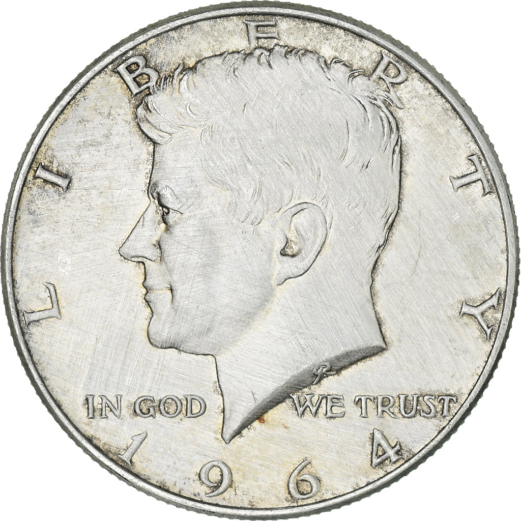 Coin, United States, Kennedy Half Dollar, Half Dollar, 1964, U.S. Mint