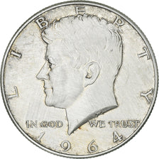 Coin, United States, Kennedy Half Dollar, Half Dollar, 1964, U.S. Mint
