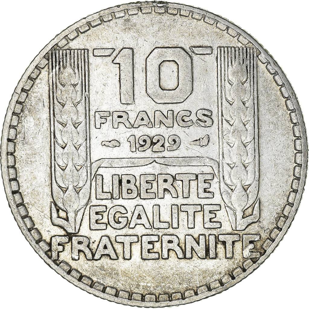 Moneta, Francja, Turin, 10 Francs, 1929, Paris, VF(30-35), Srebro, KM:878