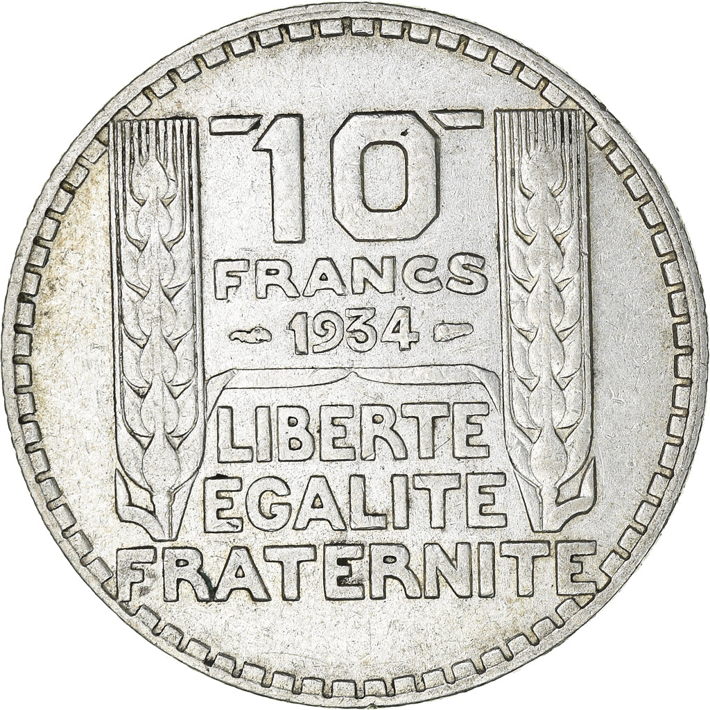 Coin, France, Turin, 10 Francs, 1934, Paris, VF(30-35), Silver, KM:878
