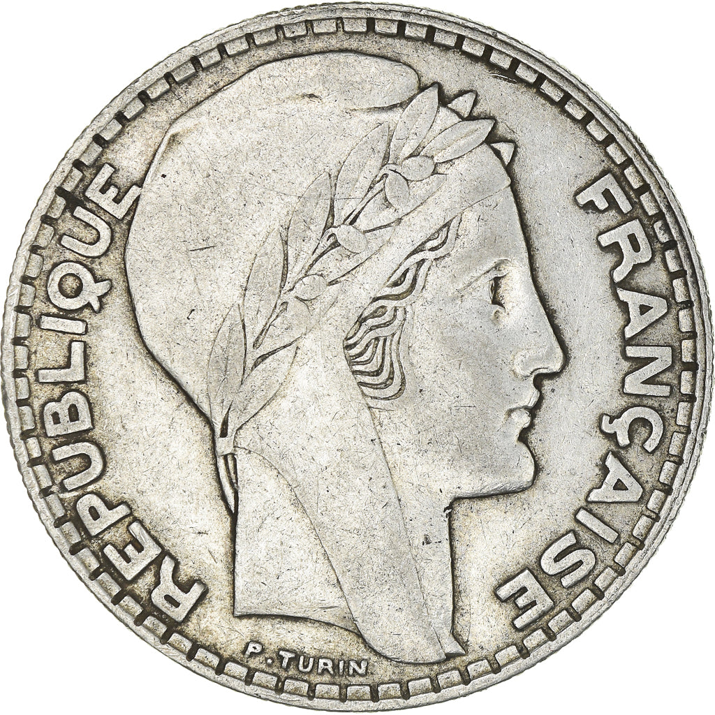 Coin, France, Turin, 20 Francs, 1933, Paris, EF(40-45), Silver, KM:879