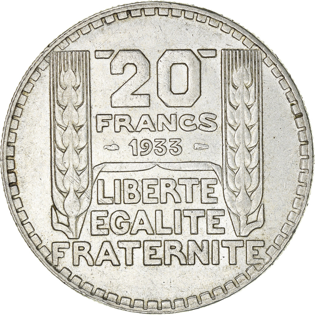 Coin, France, Turin, 20 Francs, 1933, Paris, AU(55-58), Silver, KM:879
