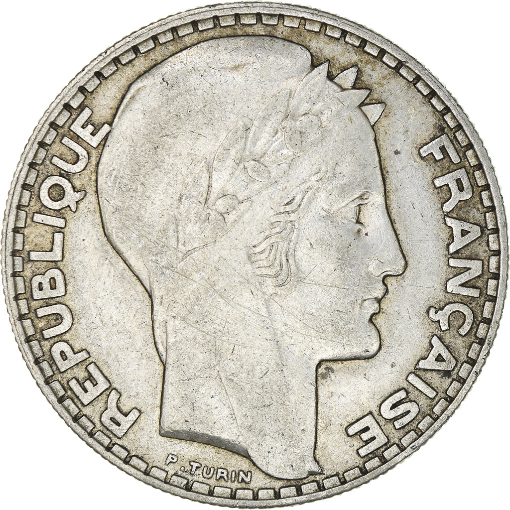 Coin, France, Turin, 20 Francs, 1933, Paris, EF(40-45), Silver, KM:879