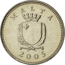 Coin, Malta, 2 Cents, 2005, MS(65-70), Copper-nickel, KM:94
