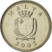 Münze, Malta, 2 Cents, 2005, STGL, Copper-nickel, KM:94