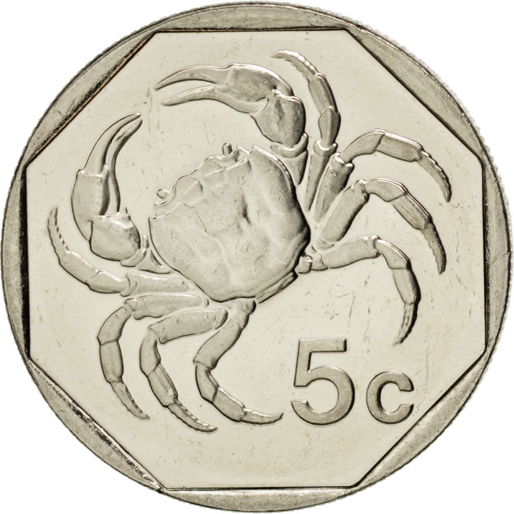 MALTA, 5 Cents, 2005, KM #95, MS(65-70), Copper-Nickel, 19.78, 3.54