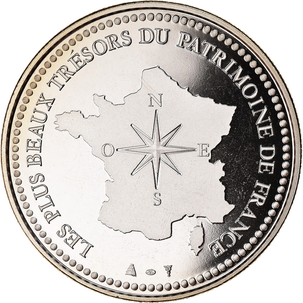 France, Medal, La Cathédrale de Rouen, MS(65-70), Copper-nickel