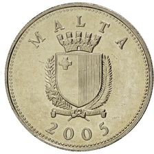 MALTA, 10 Cents, 2005, KM #96, MS(65-70), Copper-Nickel, 21.78, 4.95