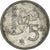 Coin, Spain, Juan Carlos I, 5 Pesetas, 1982, EF(40-45), Copper-nickel, KM:817