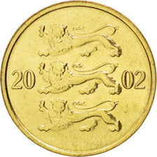 Monnaie, Estonia, 10 Senti, 2002, FDC, Aluminum-Bronze, KM:22