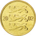 Coin, Estonia, 10 Senti, 2002, MS(65-70), Aluminum-Bronze, KM:22