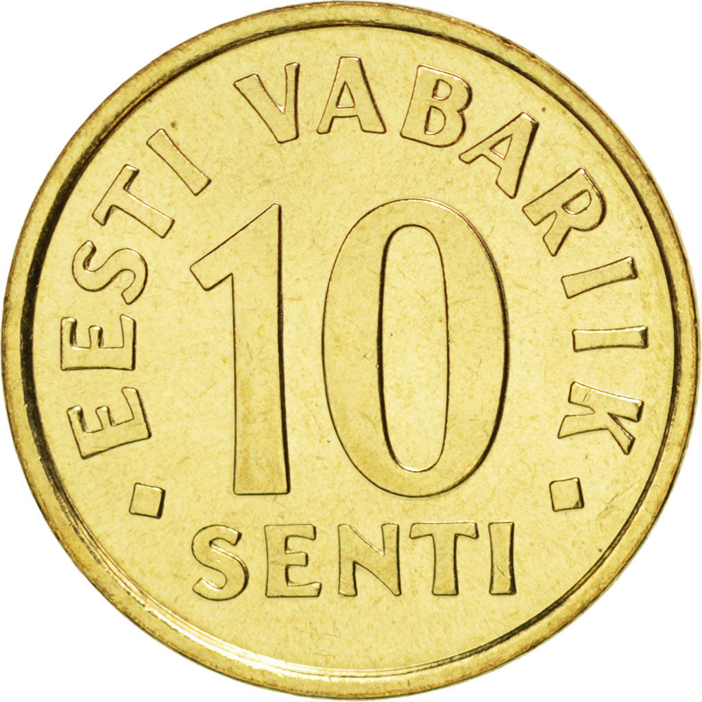 Coin, Estonia, 10 Senti, 2002, MS(65-70), Aluminum-Bronze, KM:22