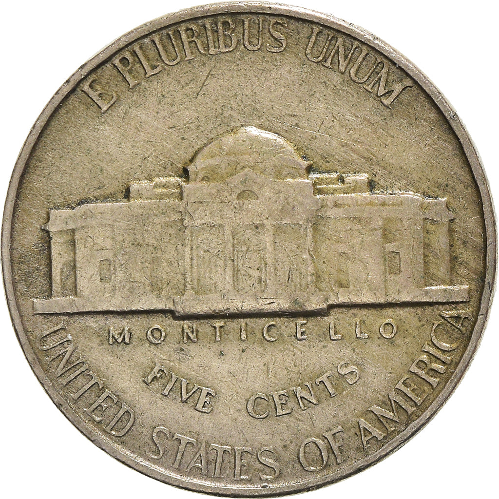 Münze, Vereinigte Staaten, Jefferson Nickel, 5 Cents, 1949, U.S. Mint