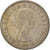 Moneda, Gran Bretaña, Elizabeth II, 1/2 Crown, 1957, MBC, Cobre - níquel