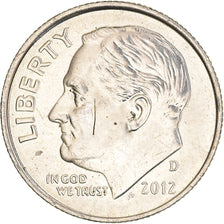 Coin, United States, Roosevelt Dime, Dime, 2012, U.S. Mint, Denver, MS(60-62)