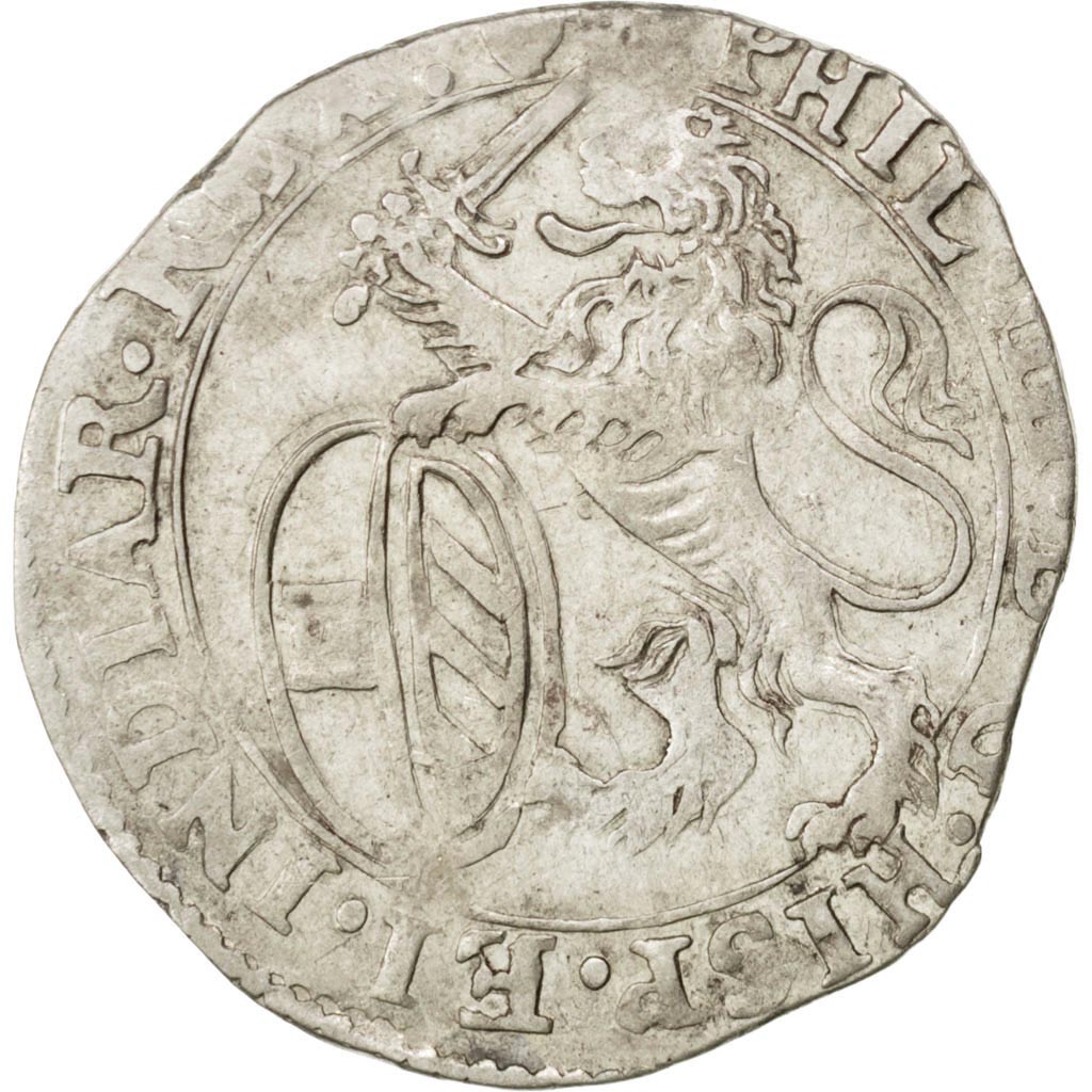 Belgium, Escalin, 1640, Anvers, KM #52.1, AU(50-53), Silver, 4.85