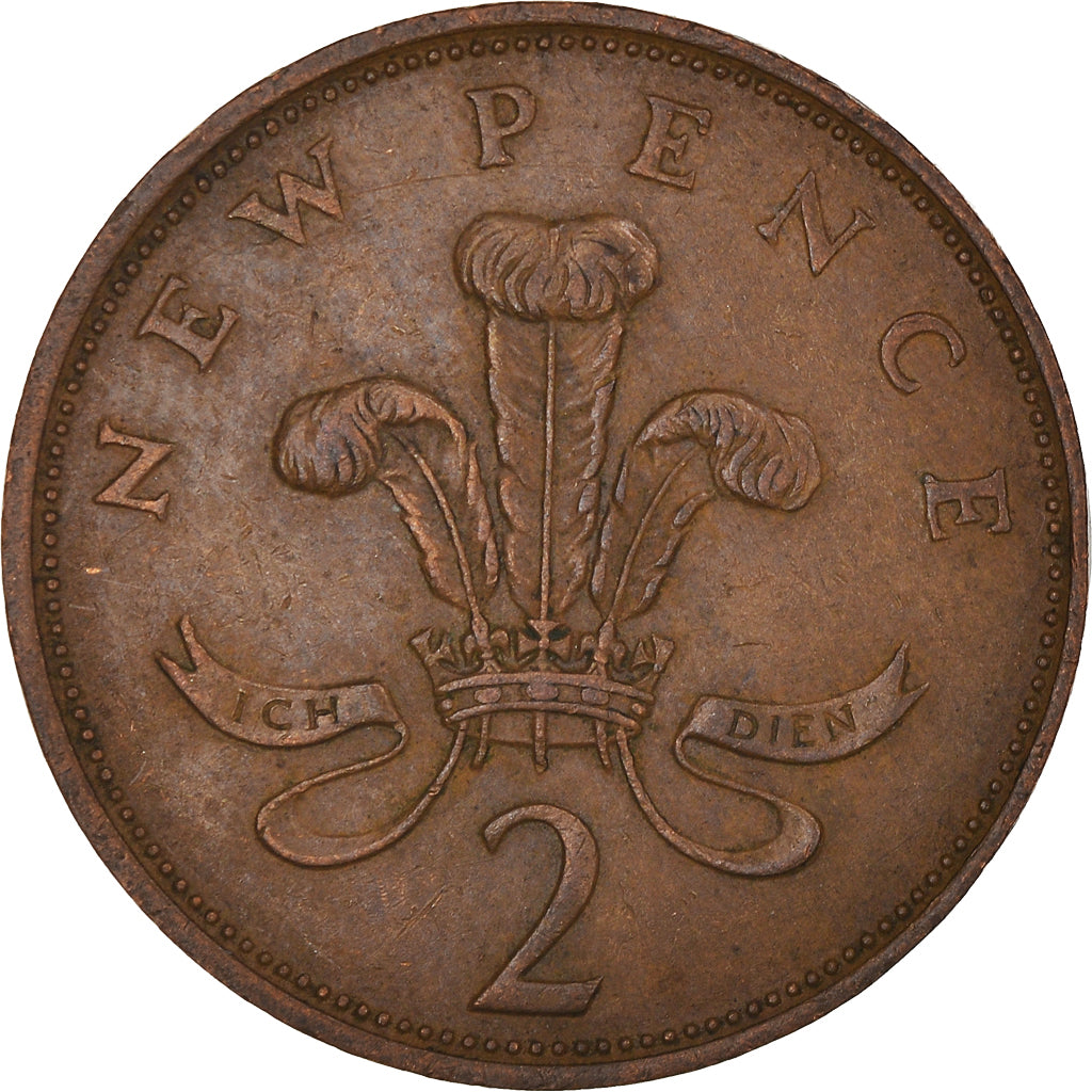 Coin, Great Britain, Elizabeth II, 2 New Pence, 1979, AU(50-53), Bronze, KM:916