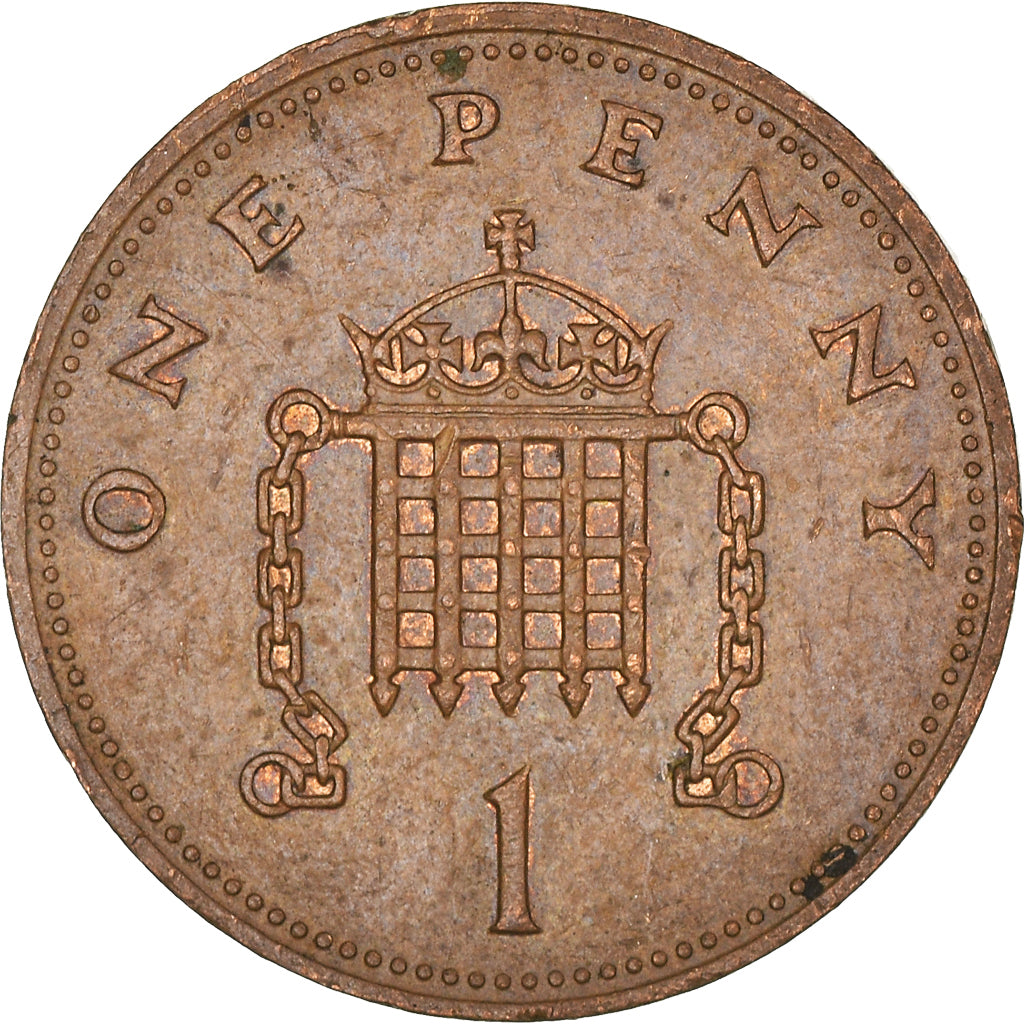Coin, Great Britain, Elizabeth II, Penny, 1990, EF(40-45), Bronze, KM:935