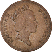 Coin, Great Britain, Elizabeth II, Penny, 1989, VF(30-35), Bronze, KM:935