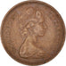 Coin, Great Britain, Elizabeth II, New Penny, 1971, EF(40-45), Bronze, KM:915