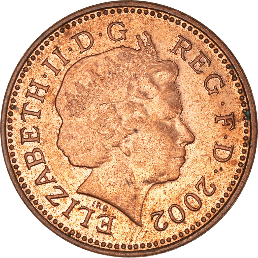 Monnaie, Grande-Bretagne, Elizabeth II, Penny, 2002, SUP, Cuivre plaqué acier