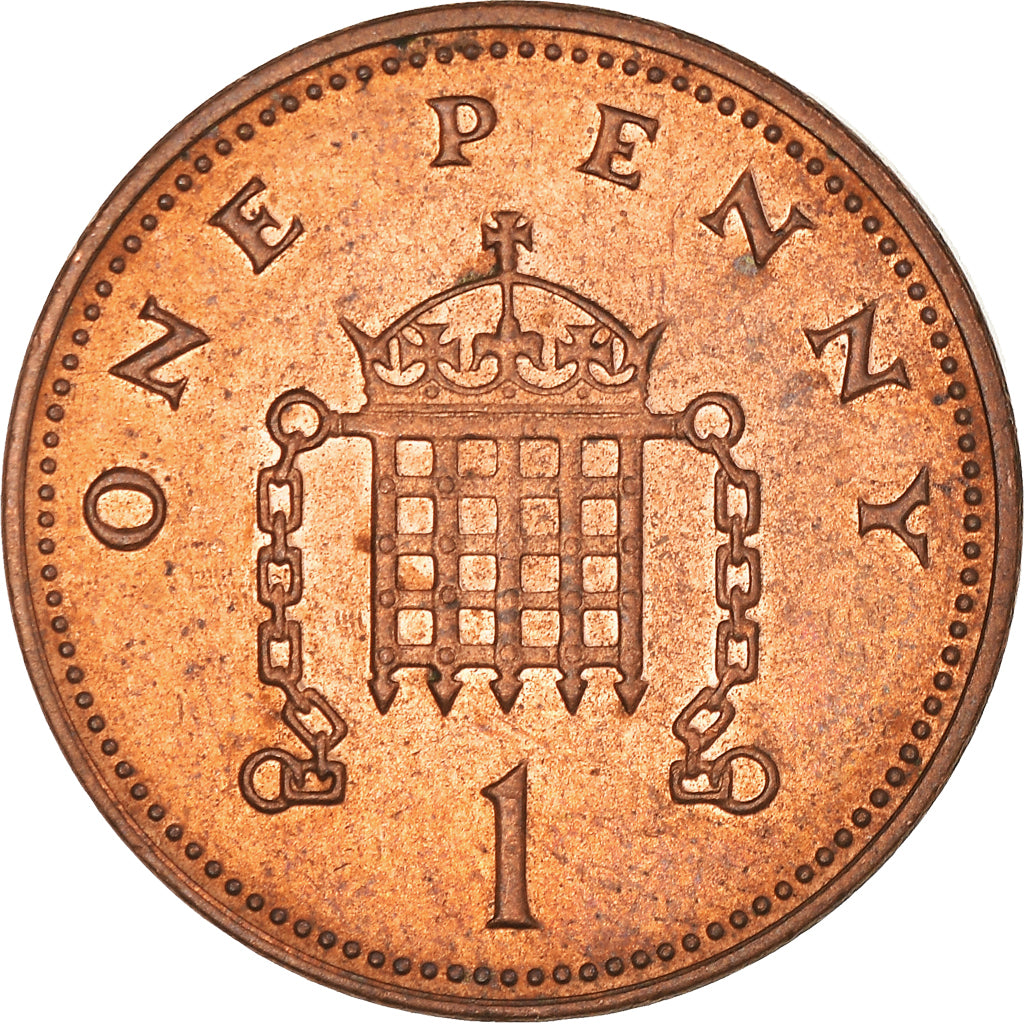 Monnaie, Grande-Bretagne, Elizabeth II, Penny, 2002, SUP, Cuivre plaqué acier
