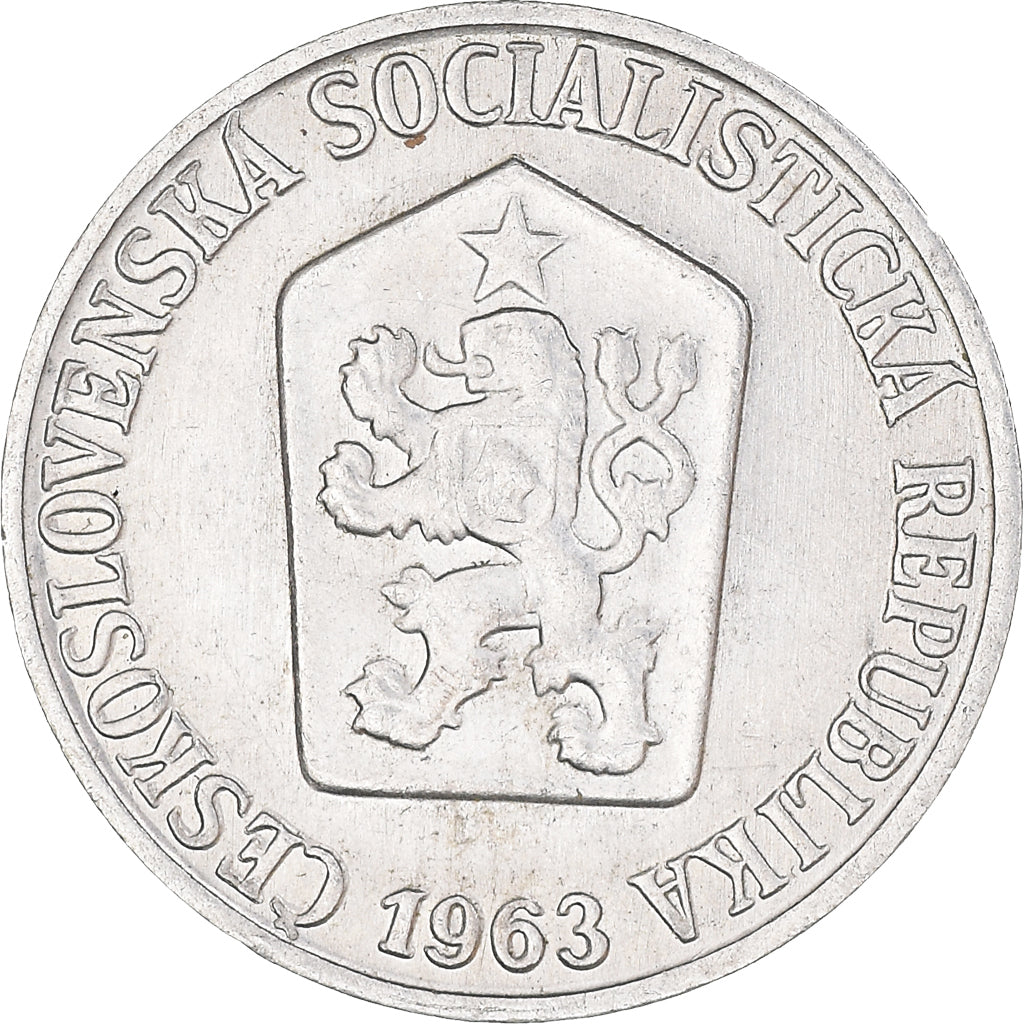 Coin, Czechoslovakia, 3 Halere, 1963, MS(63), Aluminum, KM:52