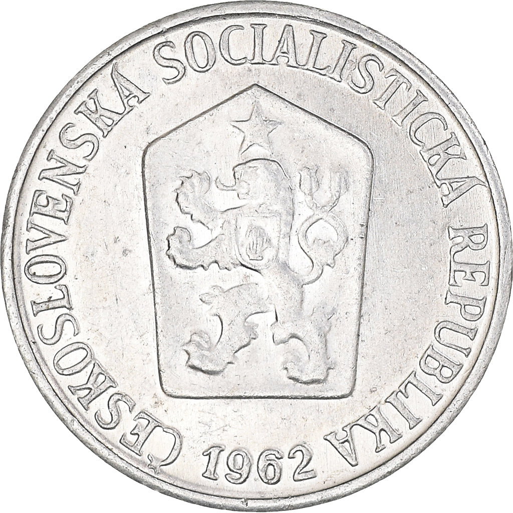 Coin, Czechoslovakia, Haler, 1962, MS(60-62), Aluminum, KM:51